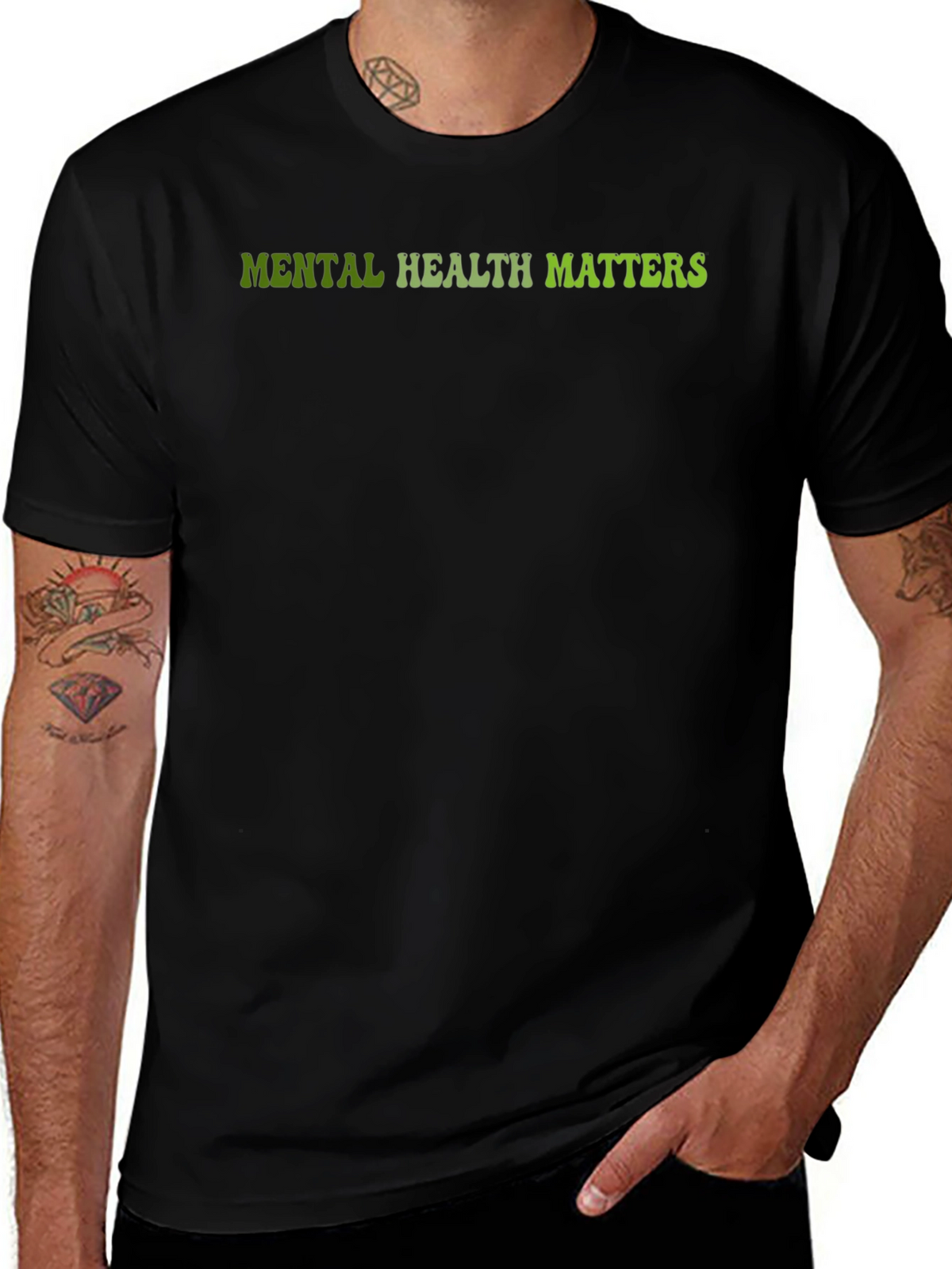 Mental Health Matters Black Graphic Tee