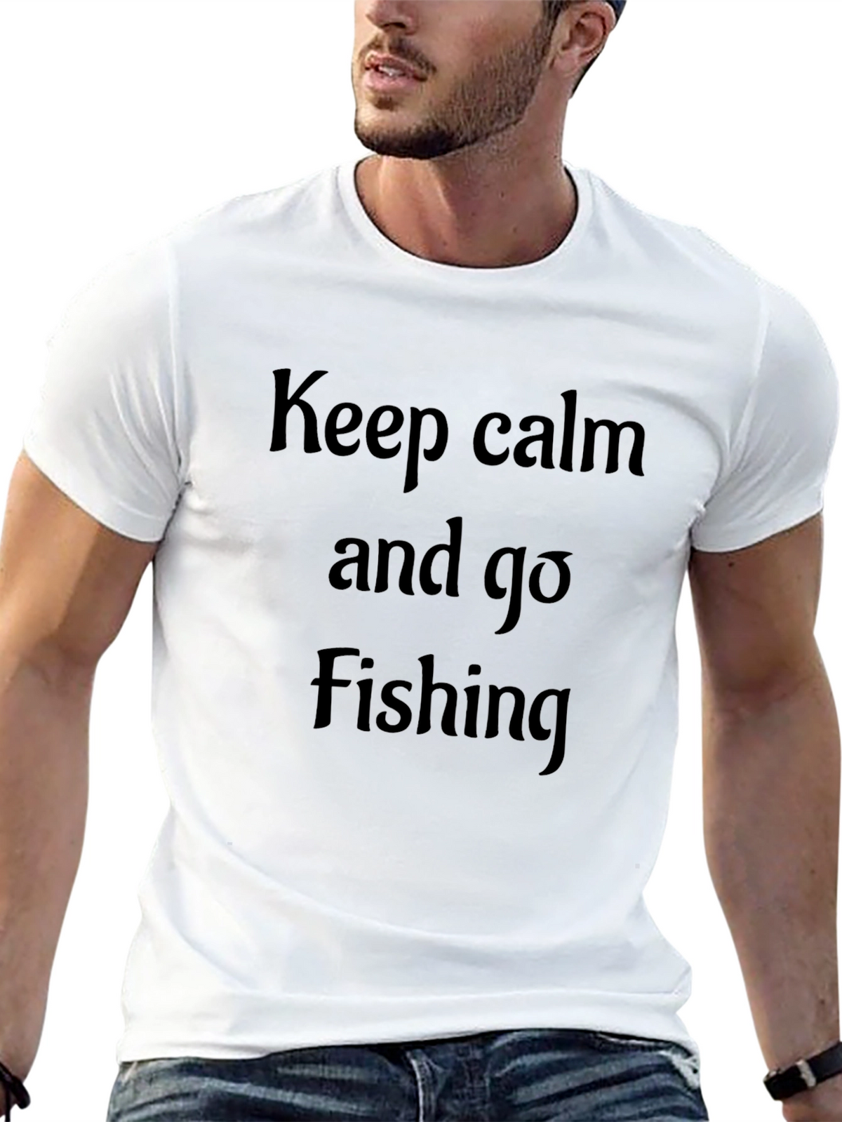 Keep Calm and Go Fishing Graphic Tee