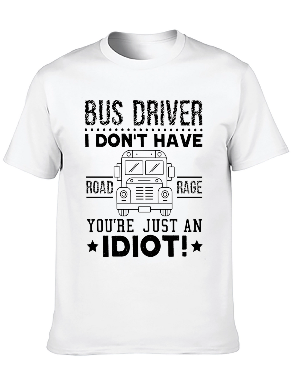 Bus Driver Road Rage Graphic Tee
