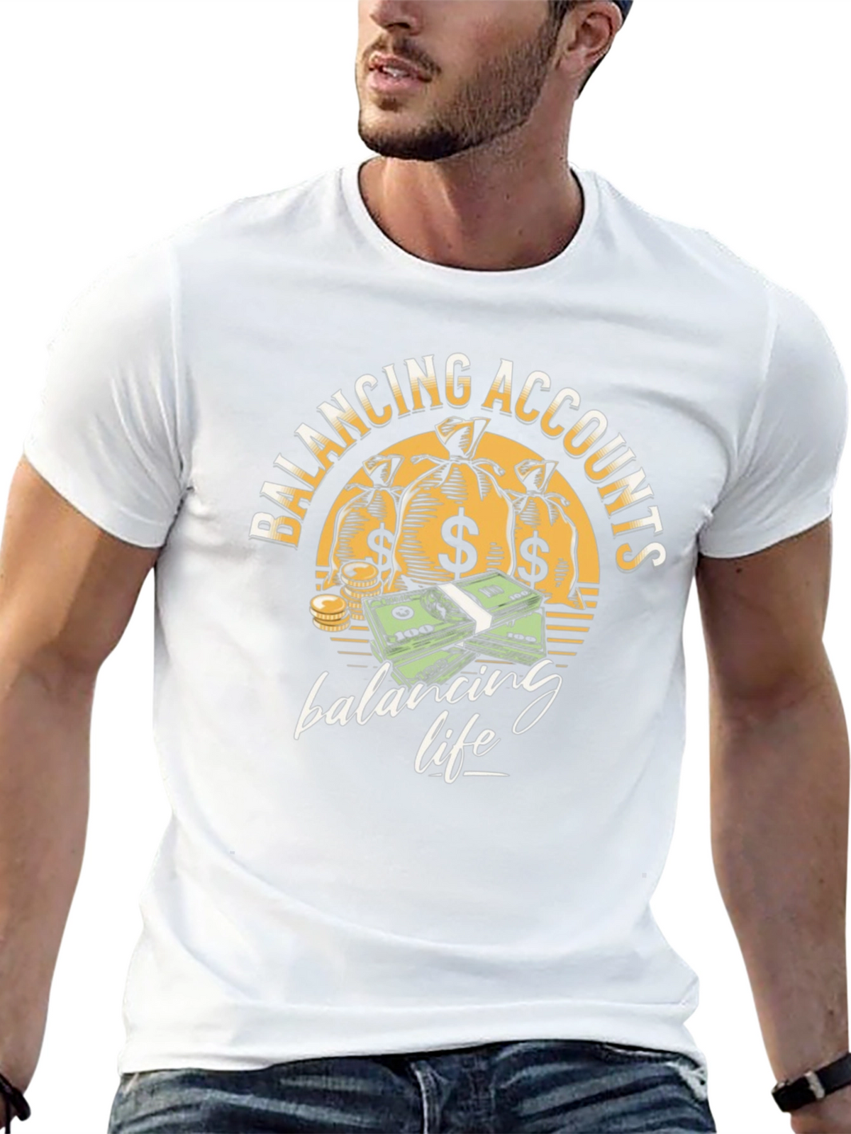 Balancing Accounts T-Shirt - Money Graphic Tee