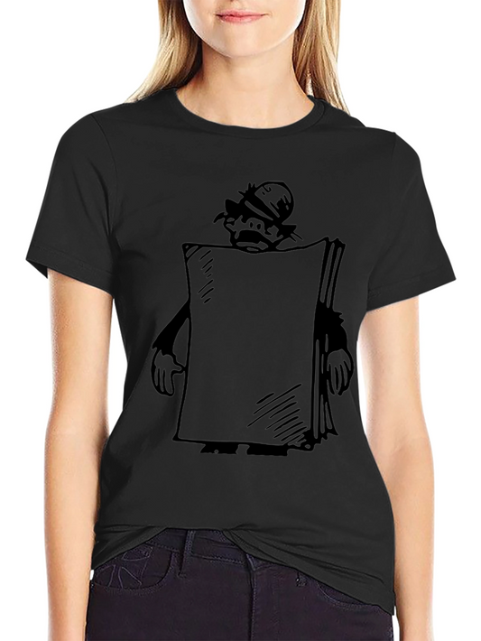 Cartoon Character Black T-Shirt