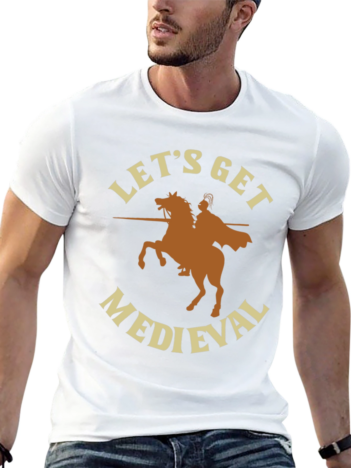 Lets Get Medieval T-Shirt - Black