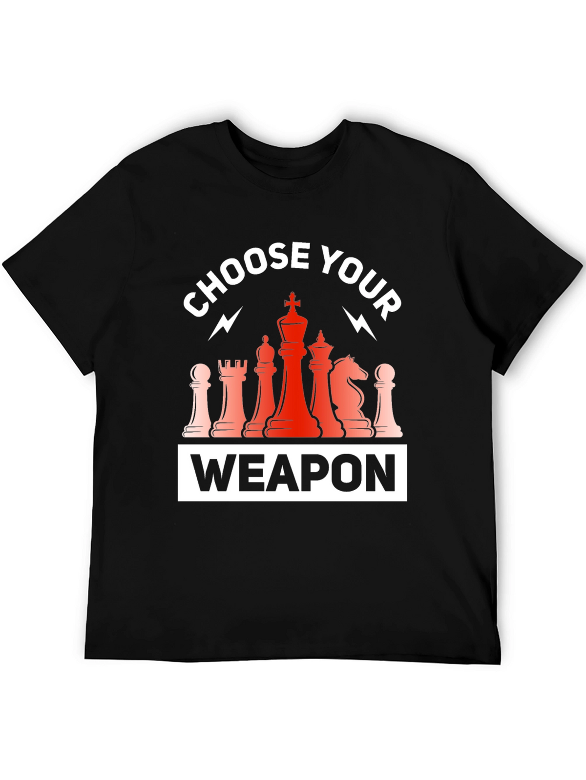 Choose Your Weapon Chess T-Shirt