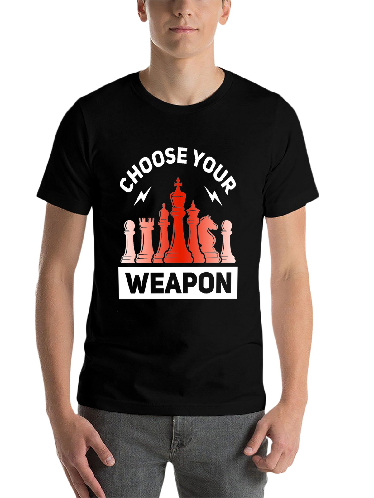 Choose Your Weapon Chess T-Shirt
