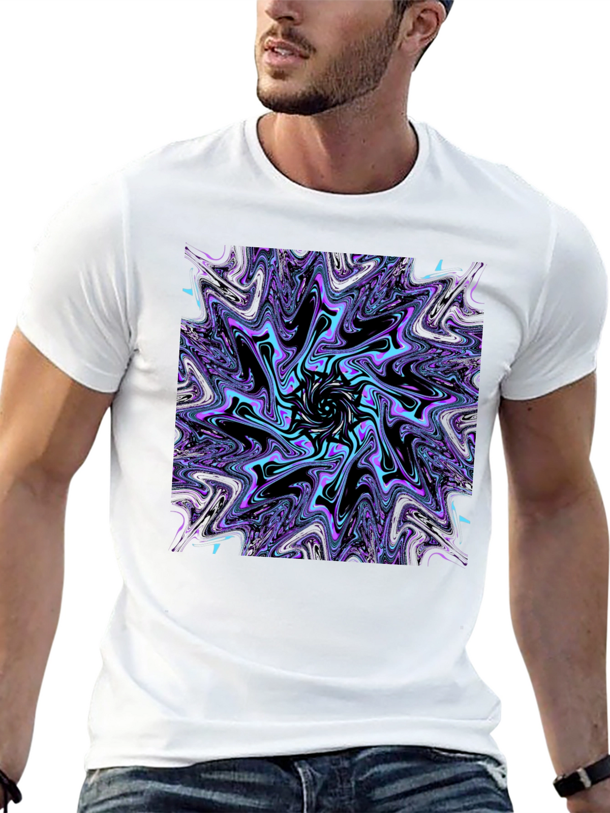 Psychedelic Swirl Graphic Tee
