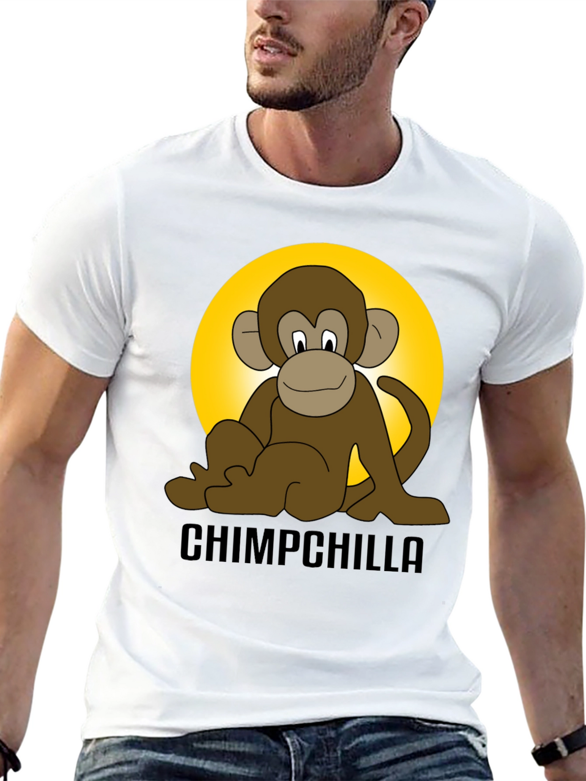 Chimpchilla Monkey Graphic T-Shirt