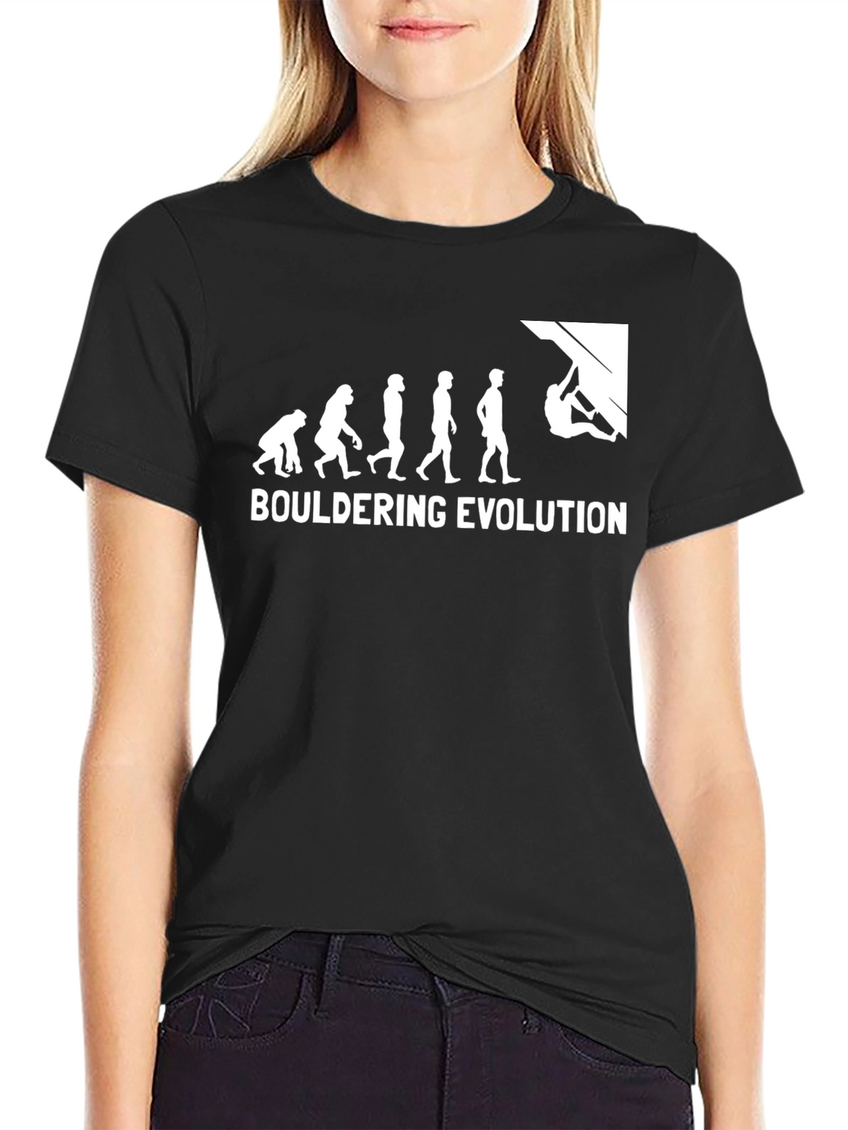 Bouldering Evolution Graphic Tee