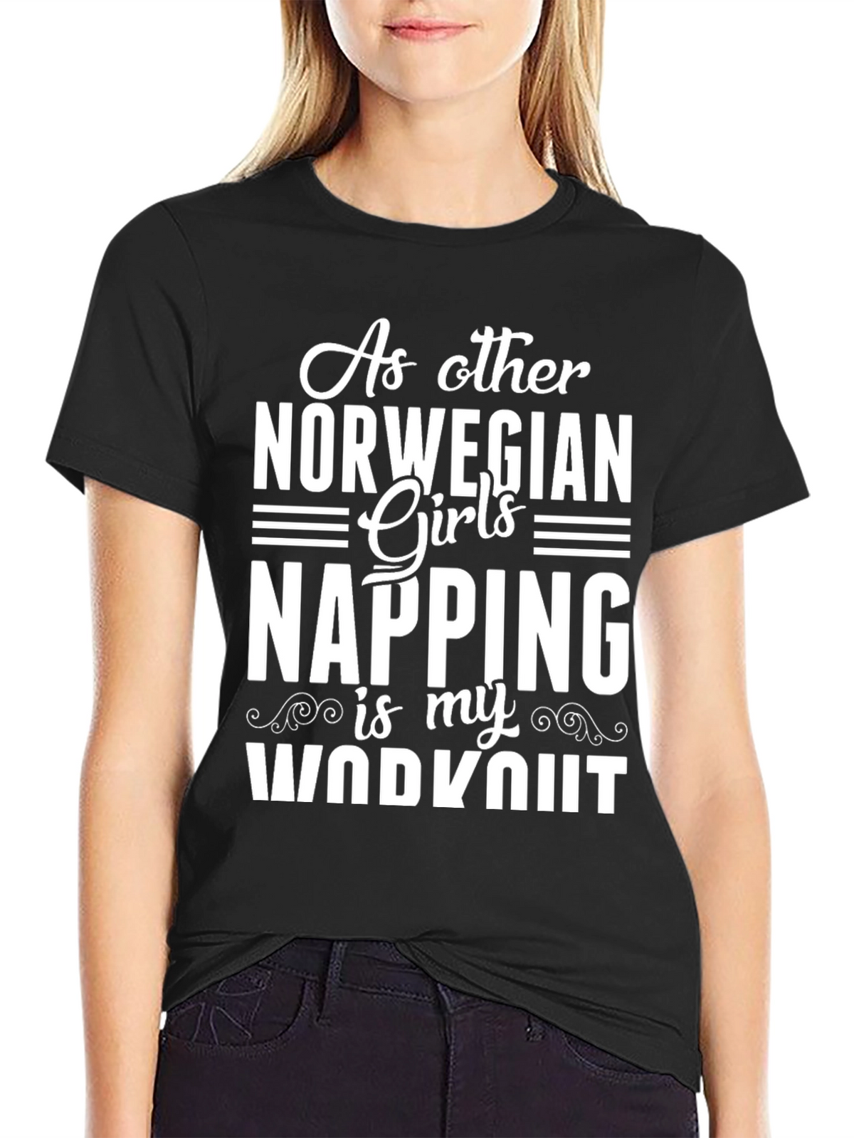 Norwegian Girls Napping Workout T-Shirt