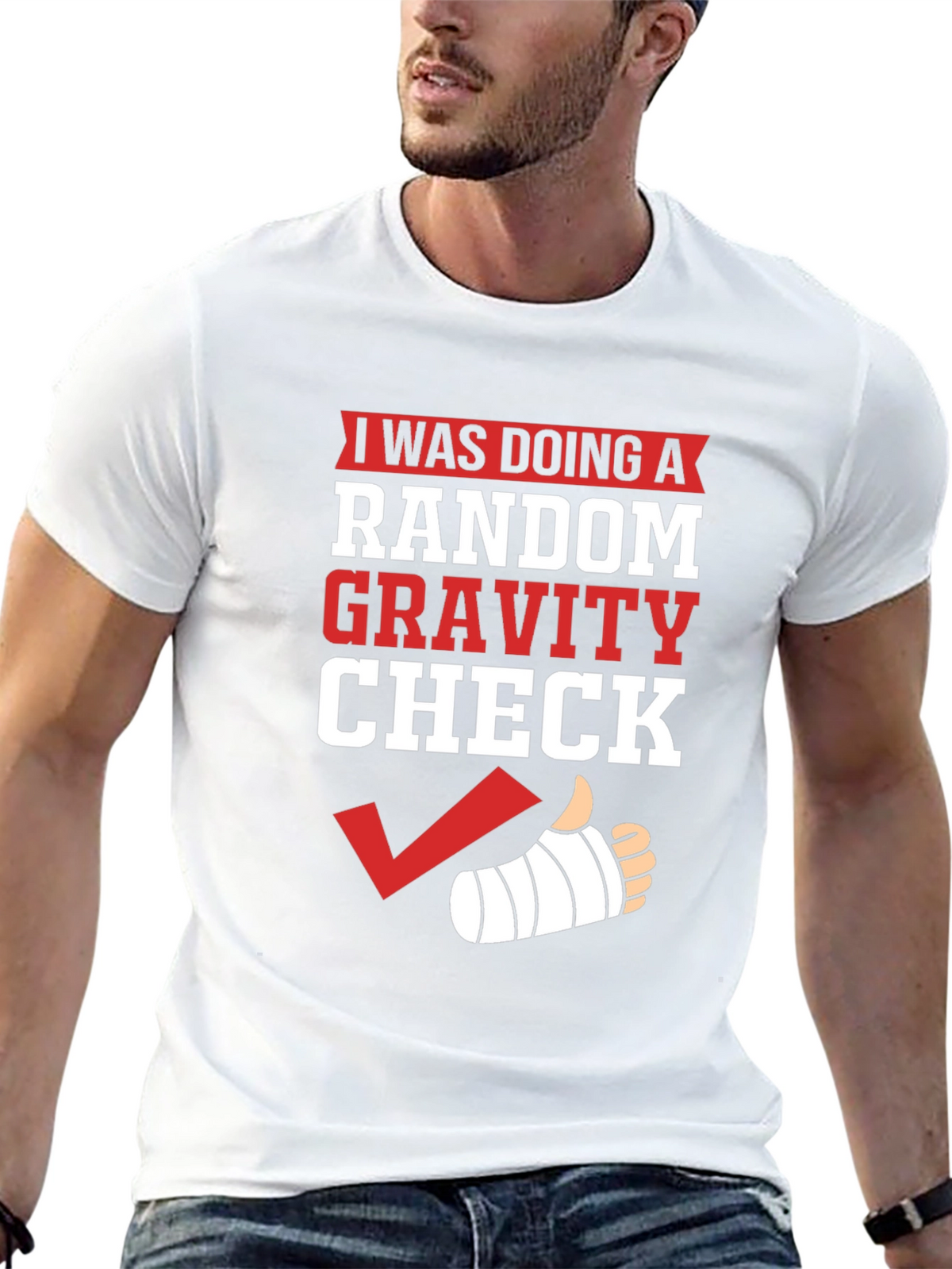 Random Gravity Check Humor T-Shirt