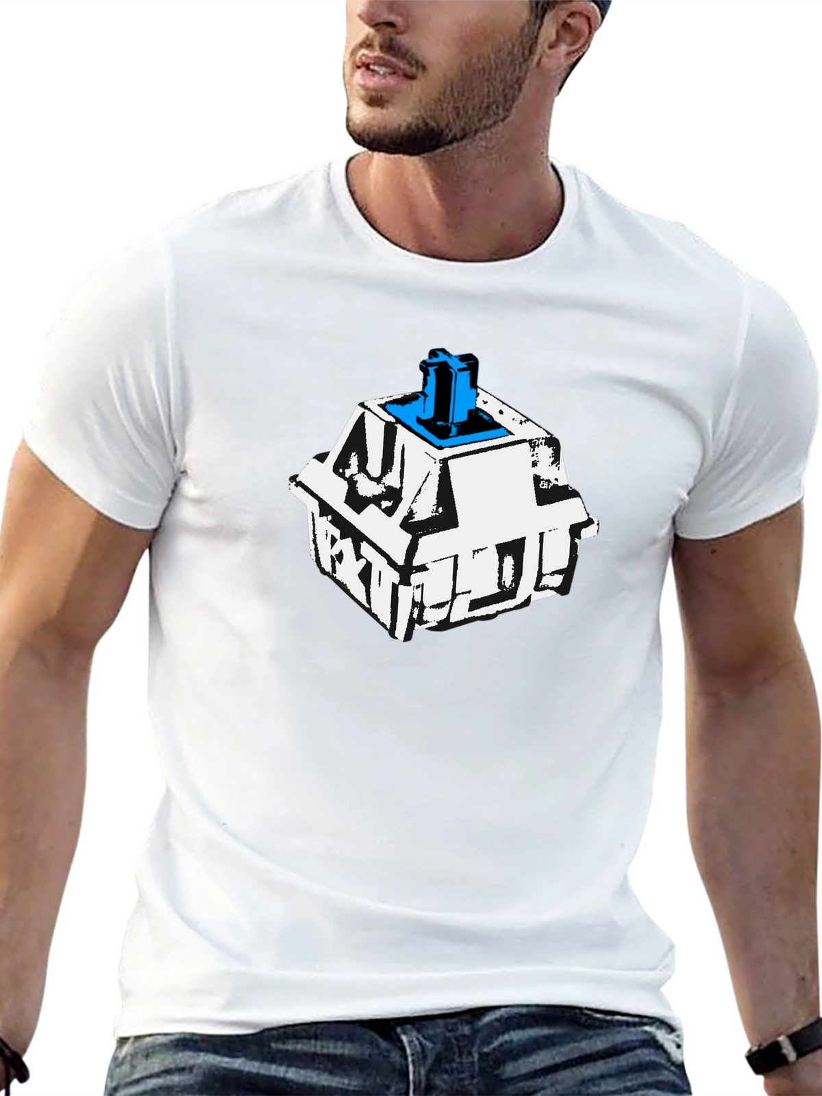 Keyboard Switch Graphic Tee - Cool Tech Shirt