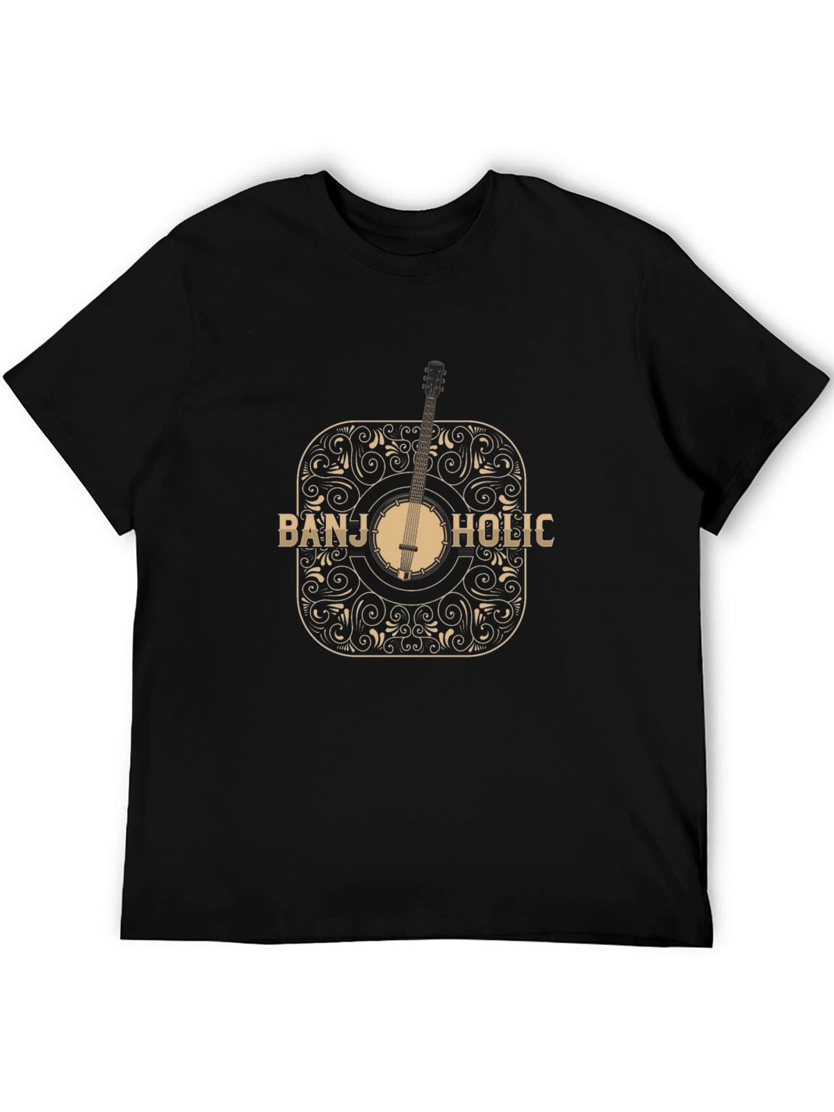 Banjo-Holic Black Graphic Tee