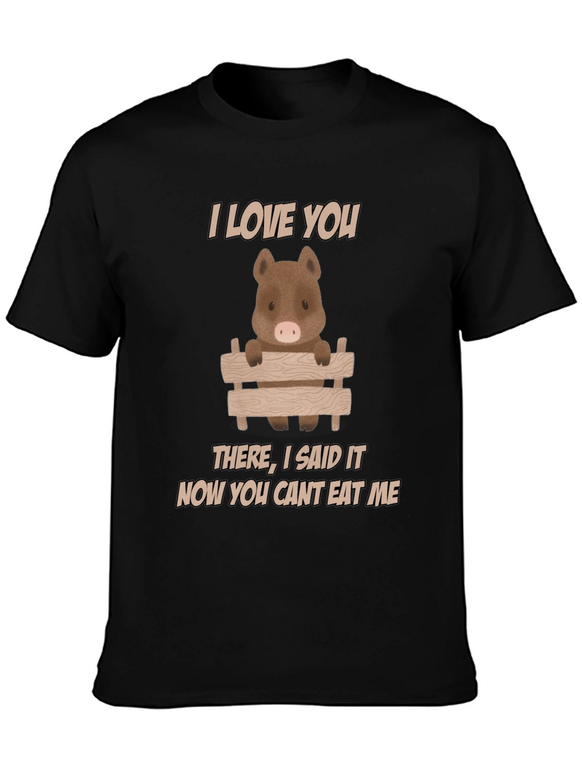 I Love You Pig T-Shirt - Funny Animal Tee