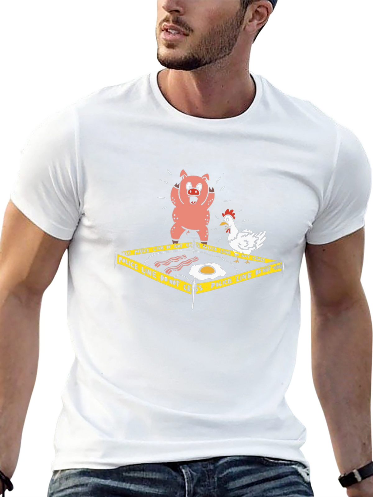 Breakfast Crime Scene T-Shirt