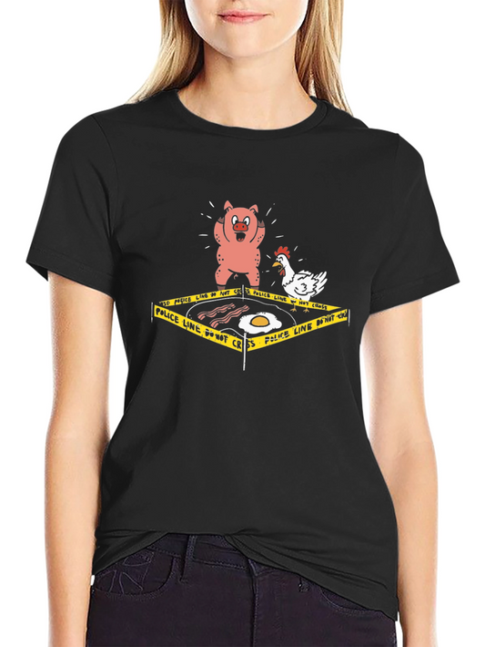 Breakfast Crime Scene T-Shirt