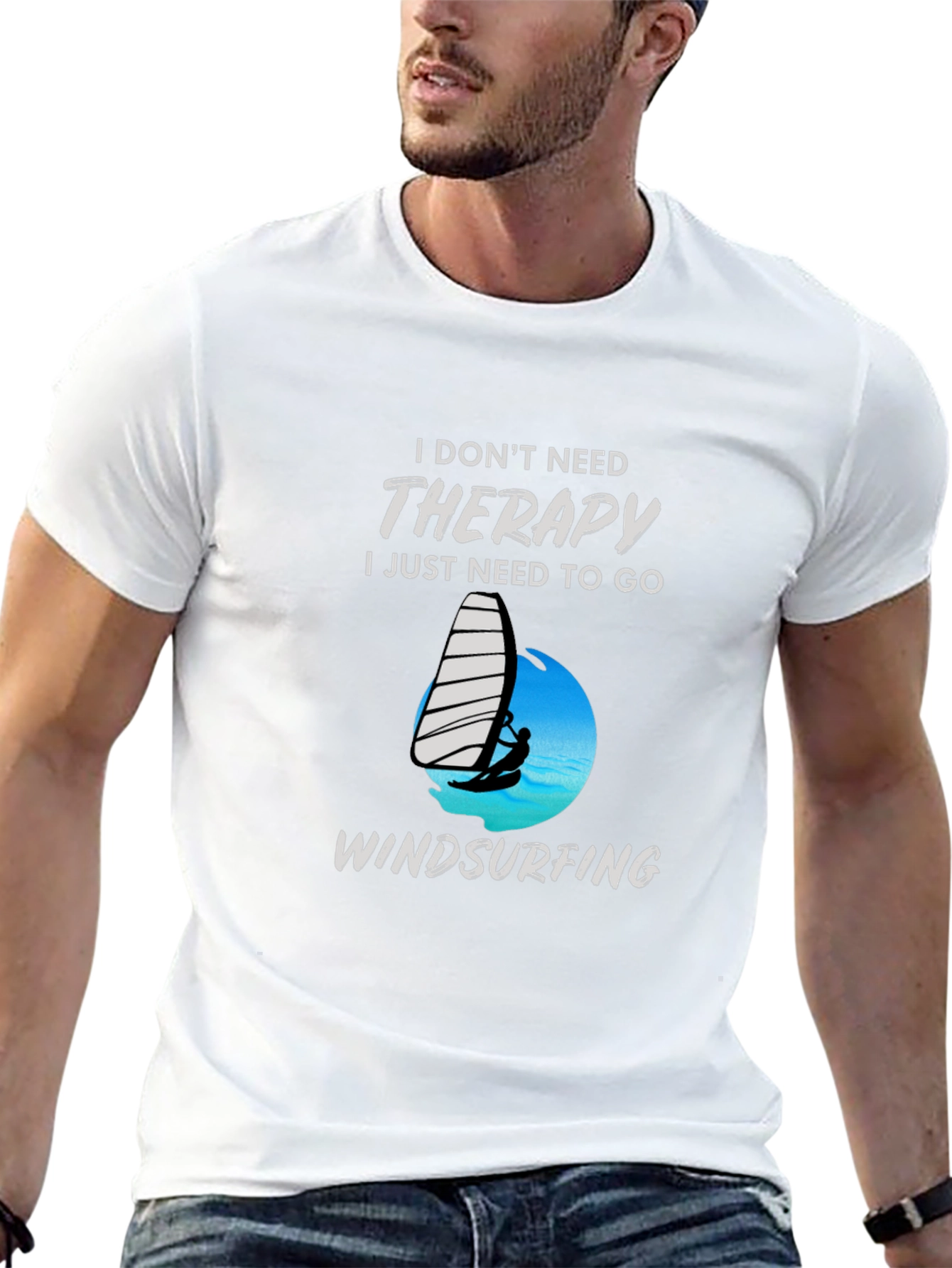 Therapy Windsurfing Black T-Shirt