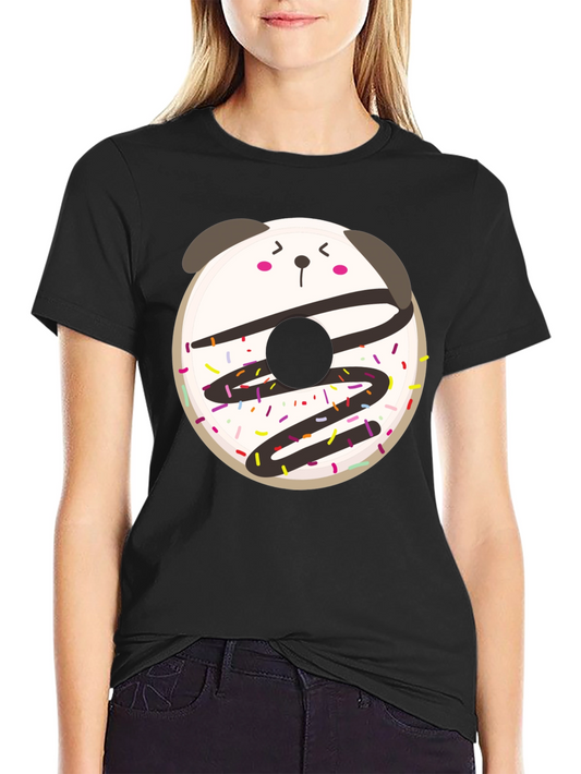 Cute Kawaii Donut Panda Graphic Tee