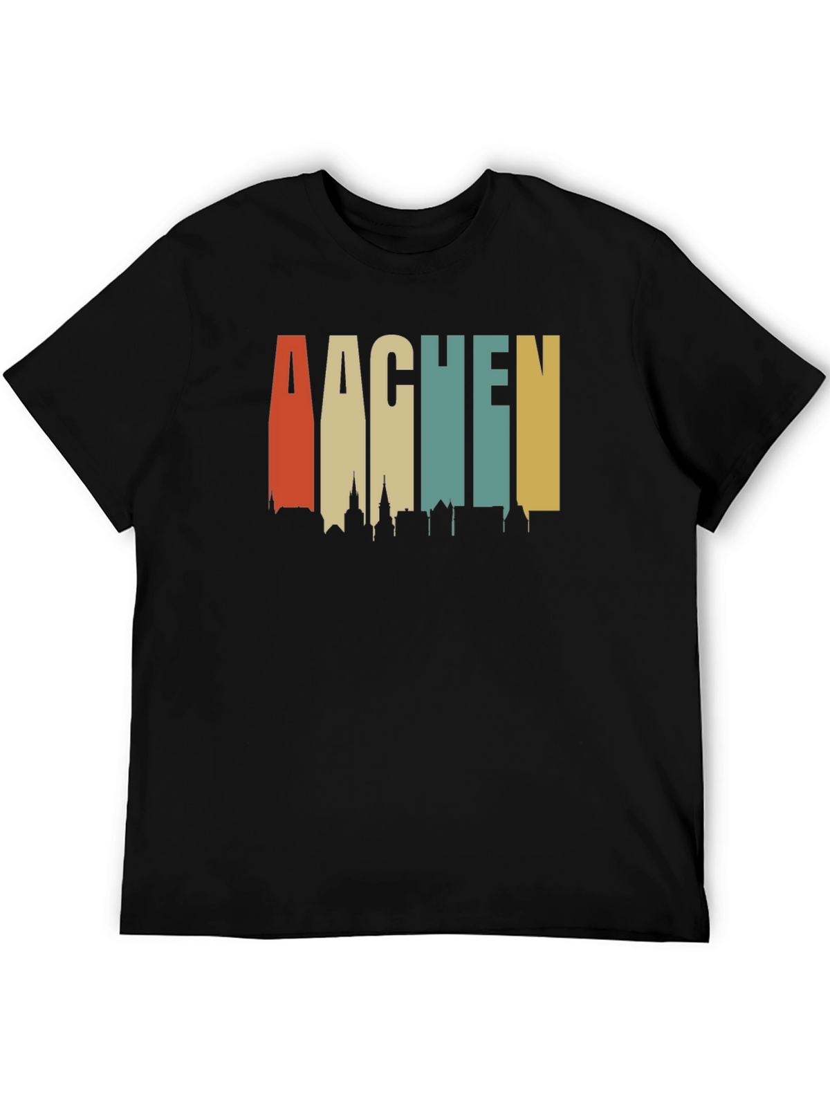 Aachen Skyline Retro T-Shirt