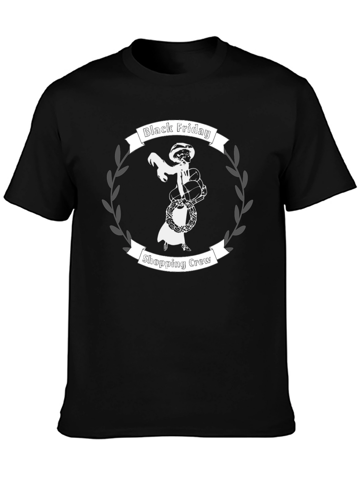 Black Friday Shopping Crew Graphic Tee