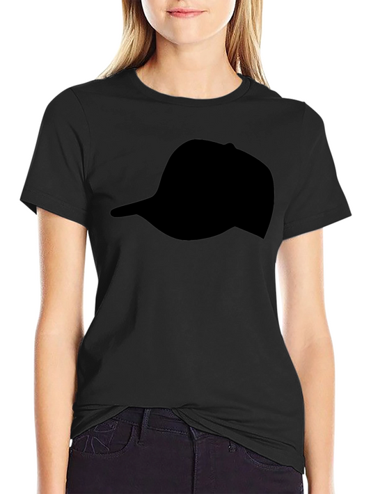 Black Hat Silhouette T-Shirt | Casual Graphic Tee