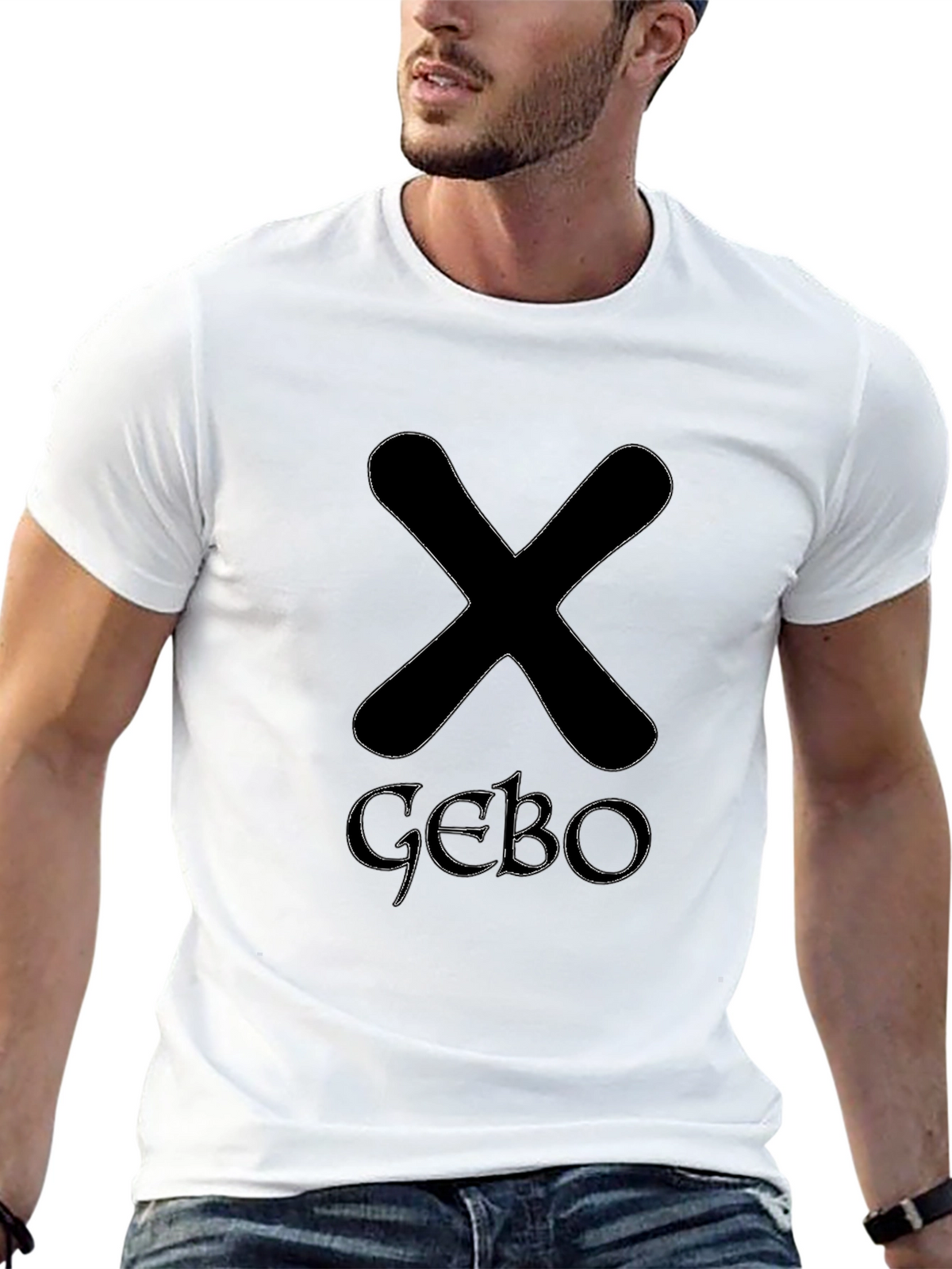 Black T-Shirt with Runes