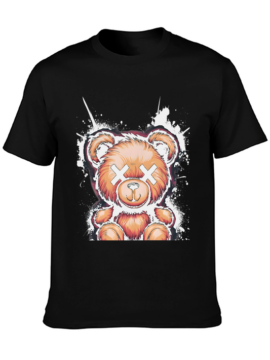 Cool Bear Graphic Tee - Casual Black T-Shirt