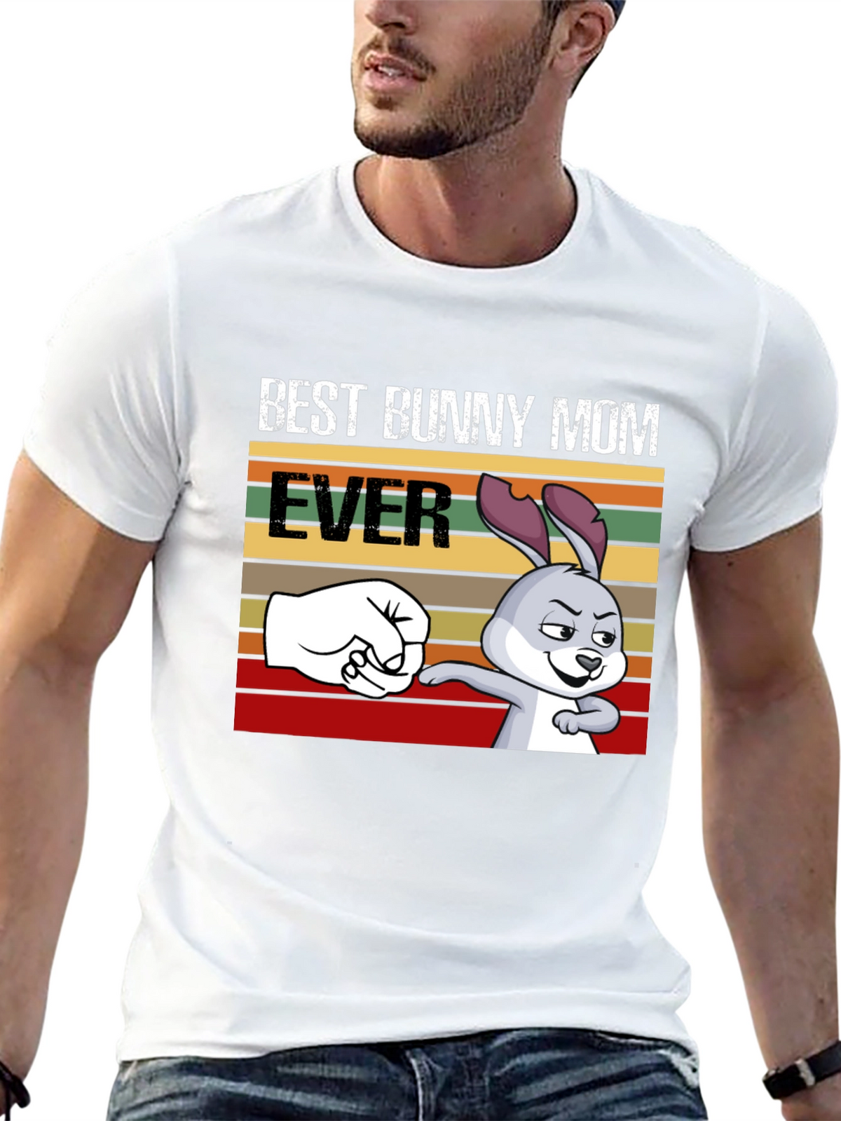 Best Bunny Mom Ever T-Shirt Fun Easter Tee