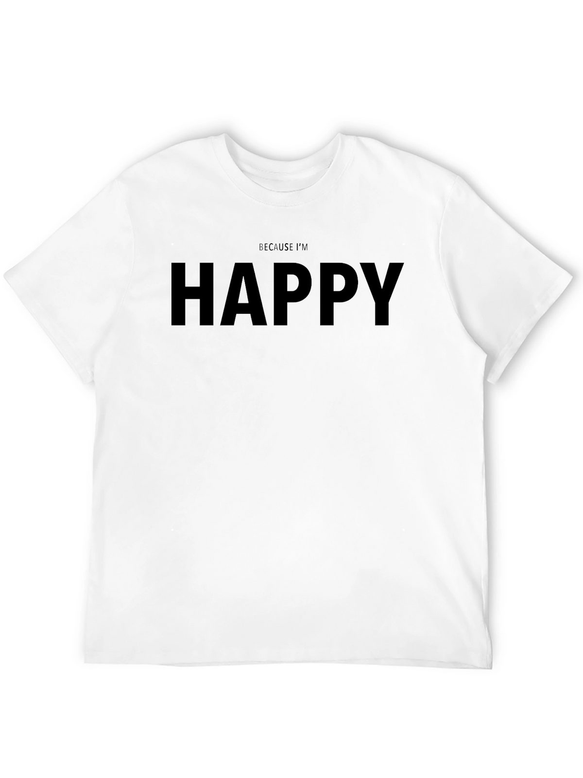 Happy Graphic Tee - Mens Casual Cotton T-Shirt