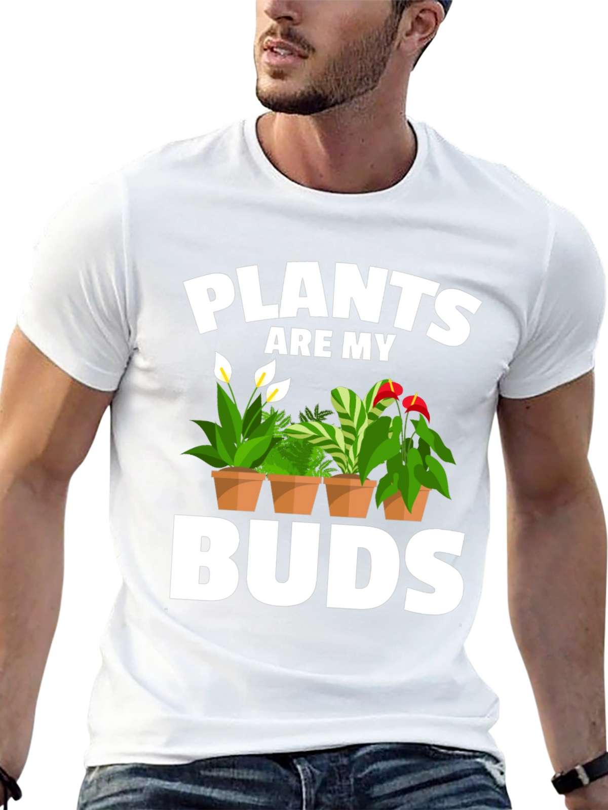 Plants Are My Buds Graphic Tee