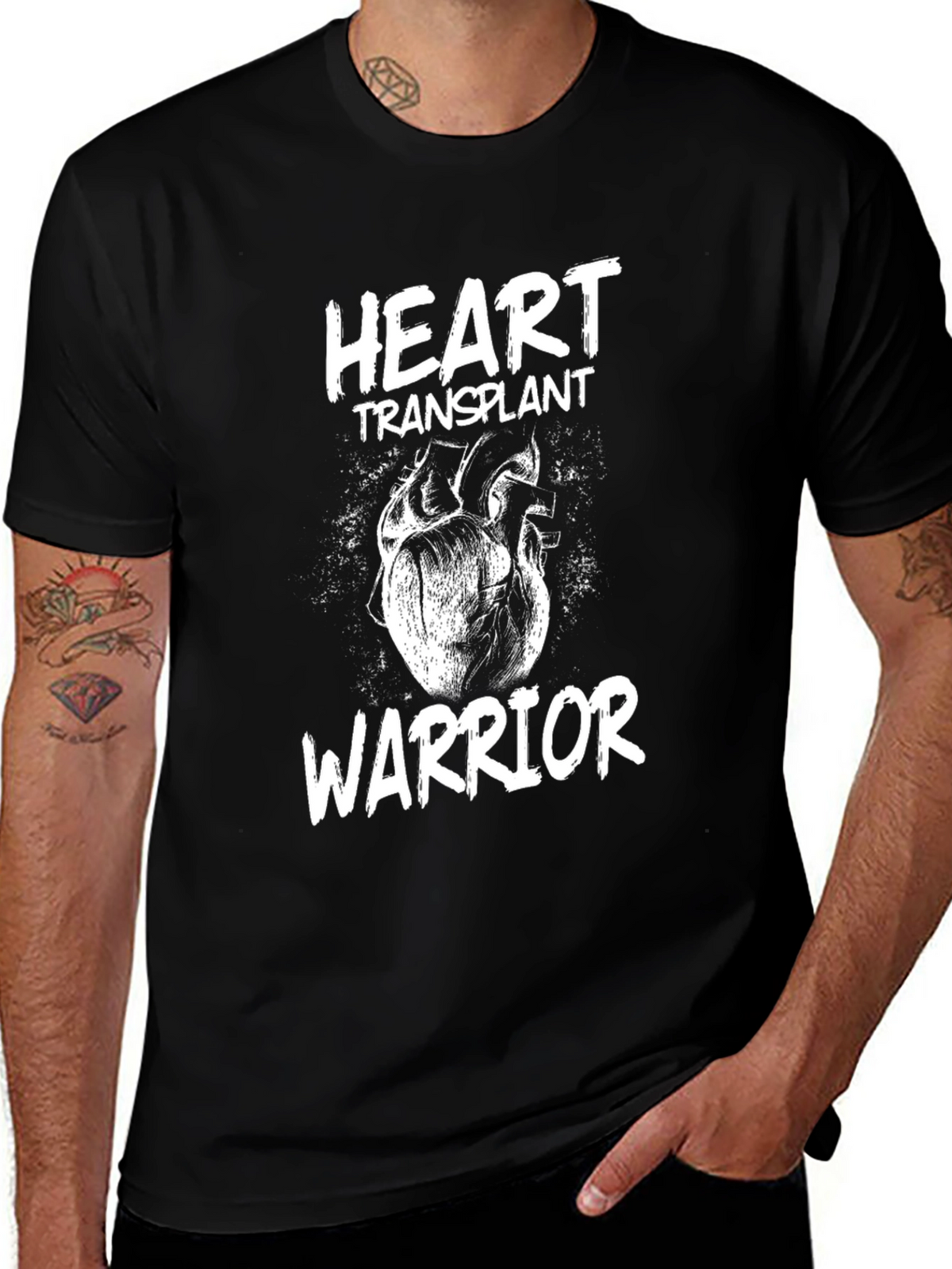 Heart Transplant Warrior Graphic T-Shirt