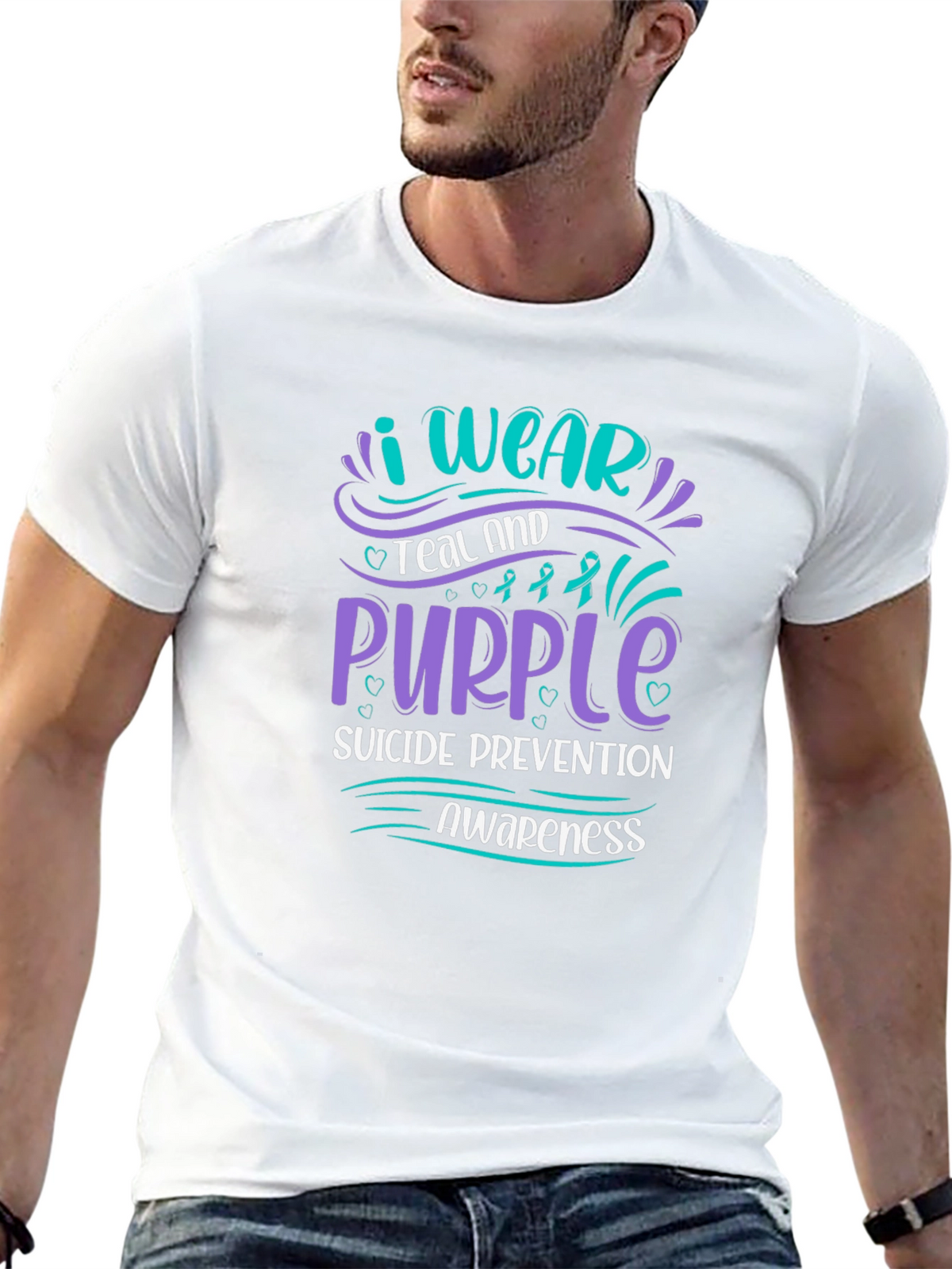 Teal & Purple Suicide Prevention Awareness T-Shirt