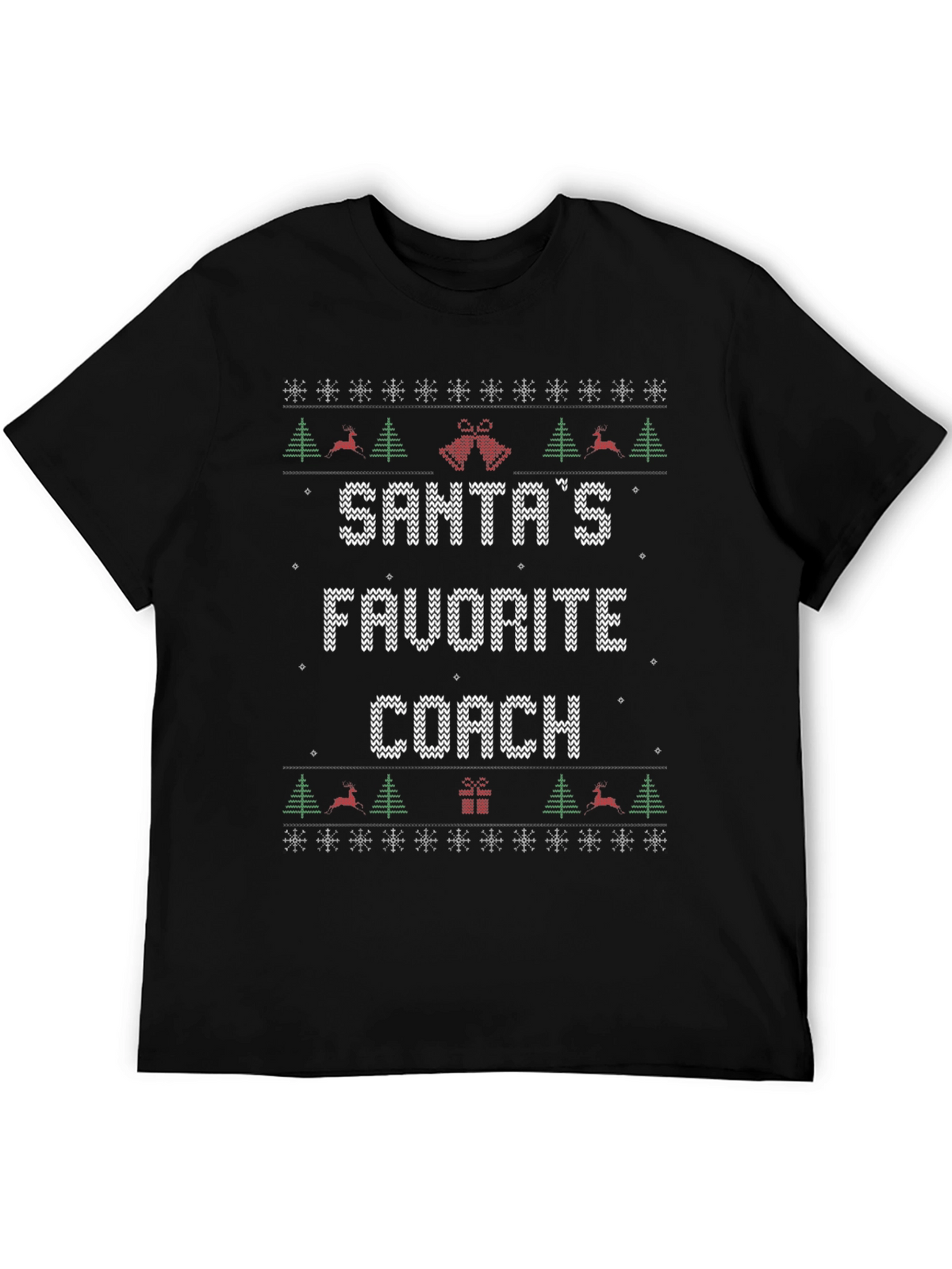 Santas Favorite Coach Ugly Christmas Sweater T-Shirt