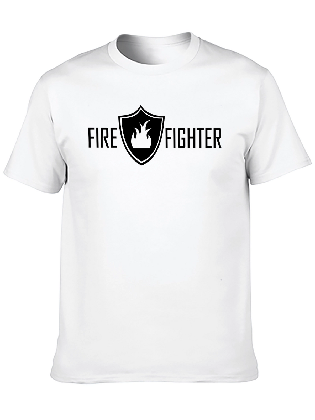 Firefighter Graphic Tee - Black Cotton Blend