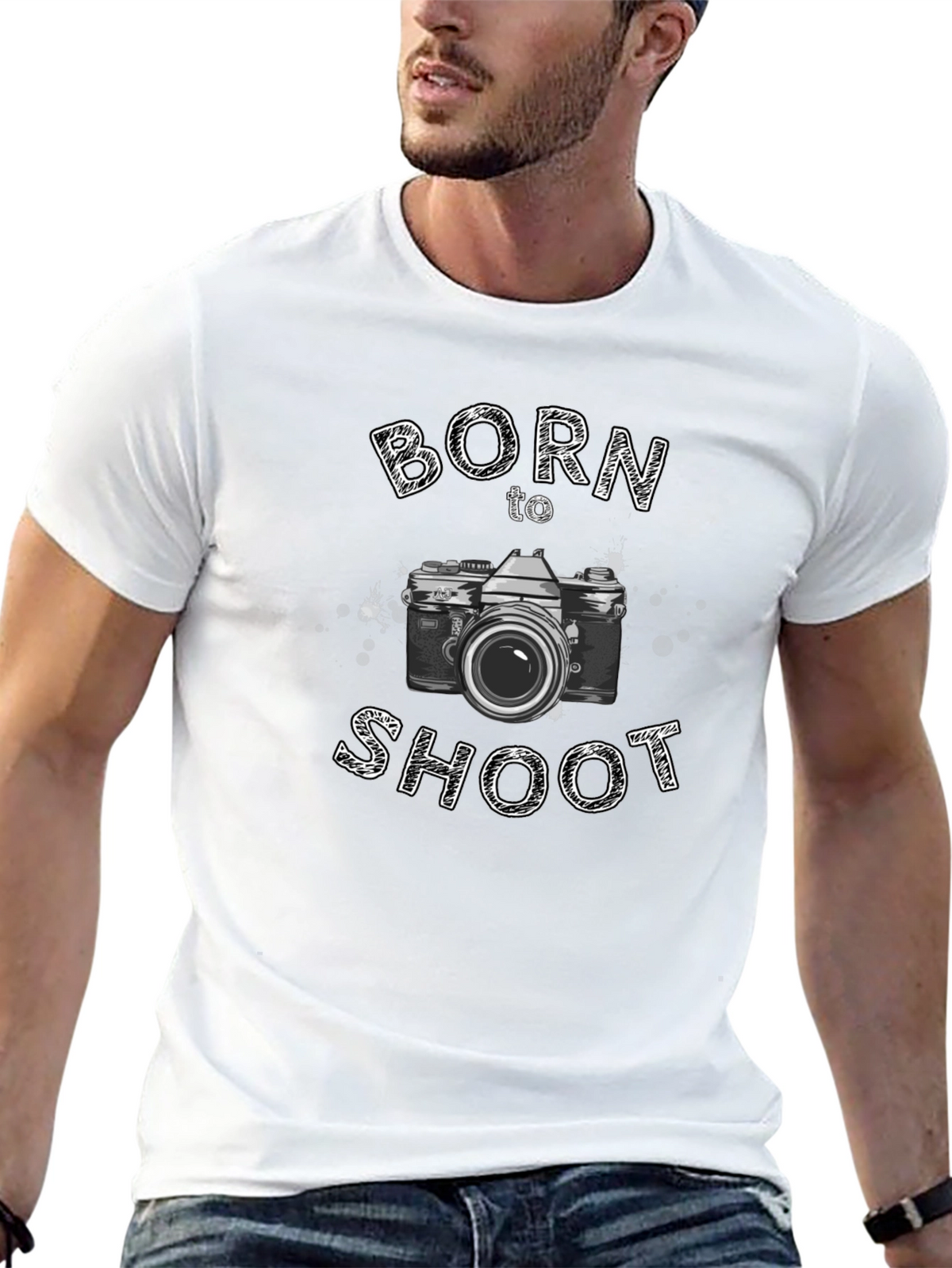 Born to Shoot Camera Graphic Tee