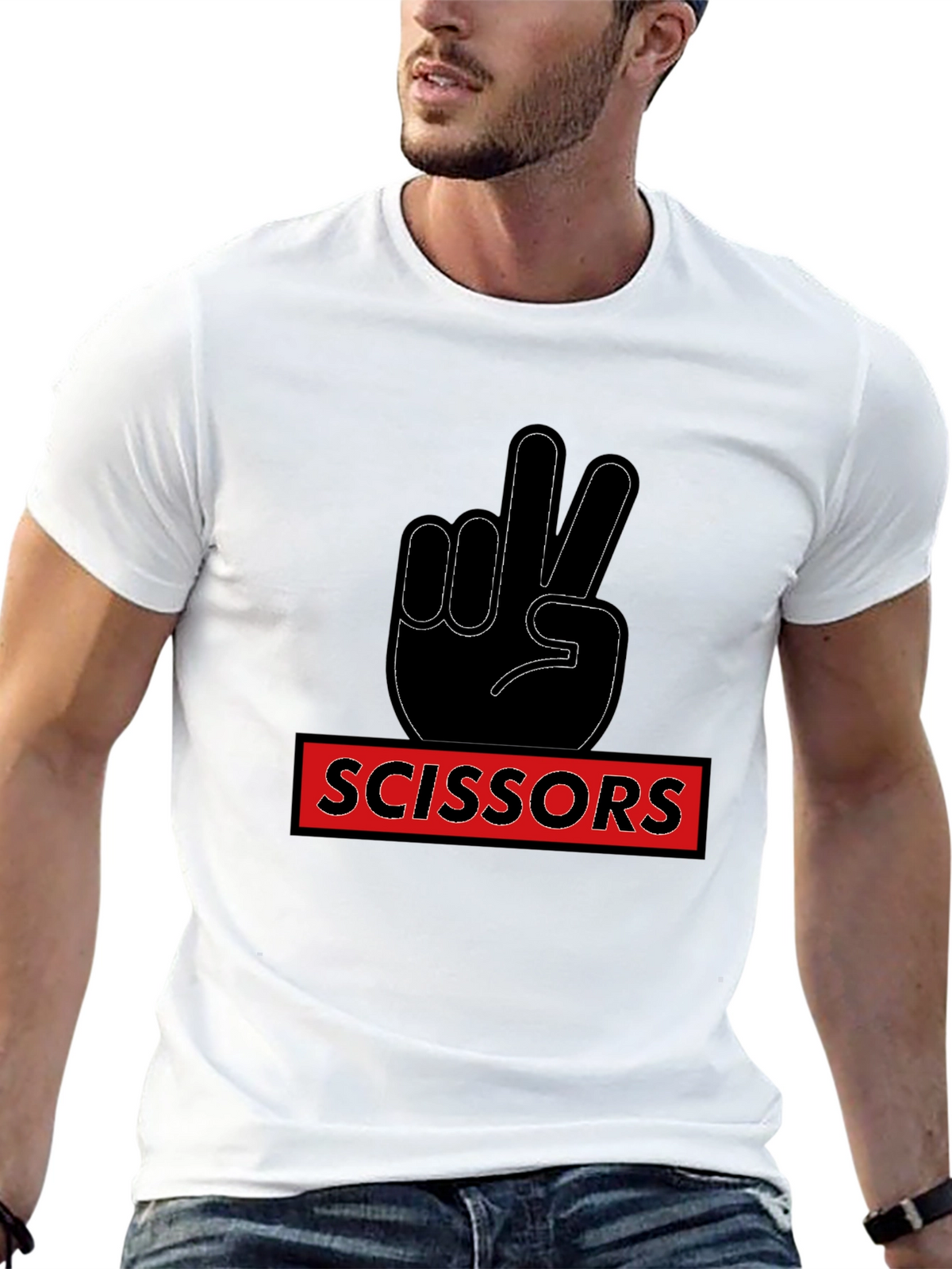 Rock Paper Scissors - Scissors Graphic Tee