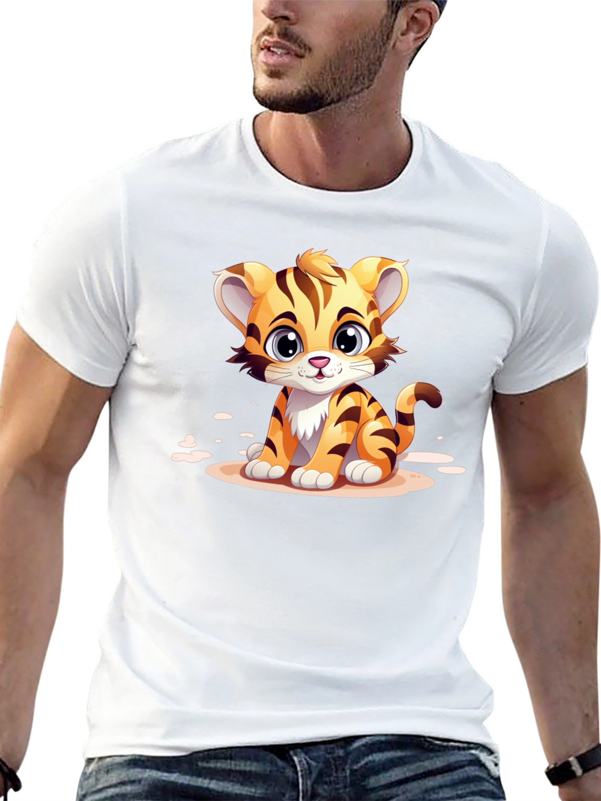 Cute Cartoon Tiger T-Shirt