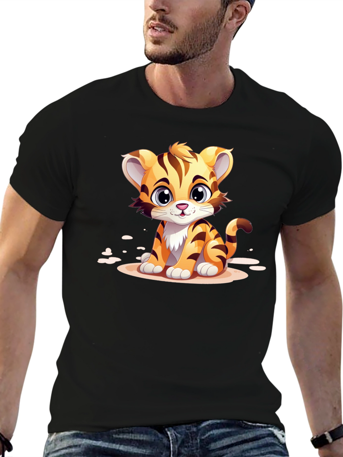 Cute Cartoon Tiger T-Shirt