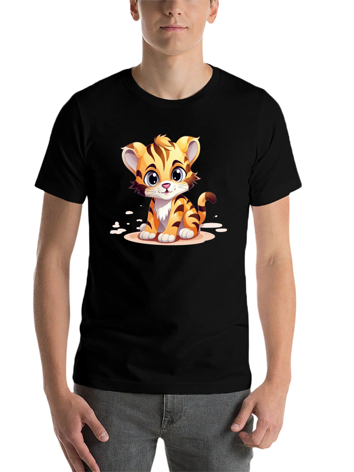Cute Cartoon Tiger T-Shirt