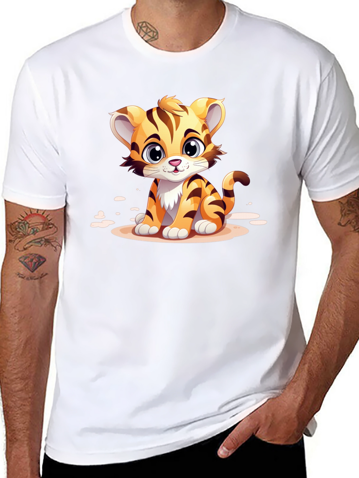 Cute Cartoon Tiger T-Shirt