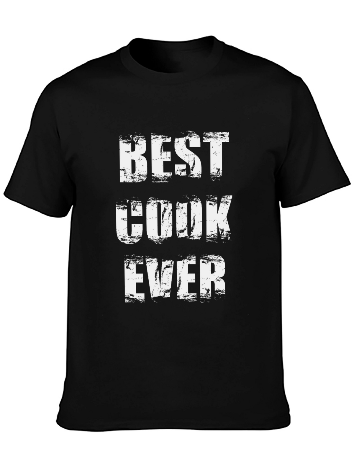 Best Cook Ever T-Shirt - Black Crew Neck