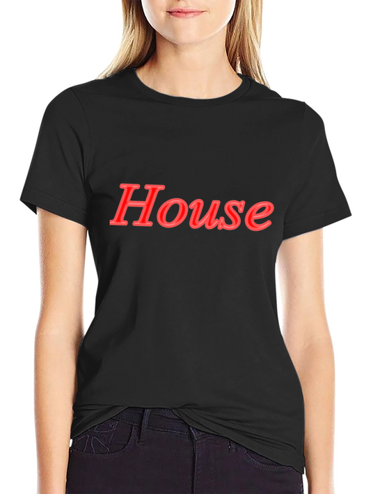 House Graphic Black T-Shirt
