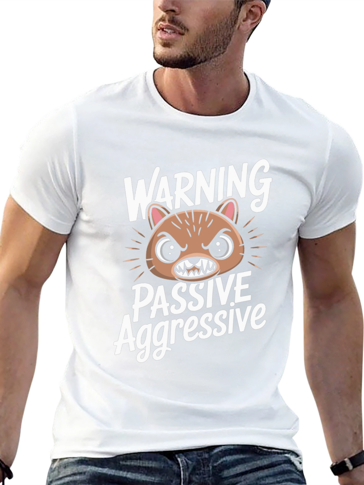 Passive Aggressive Graphic T-Shirt - Funny Animal Tee