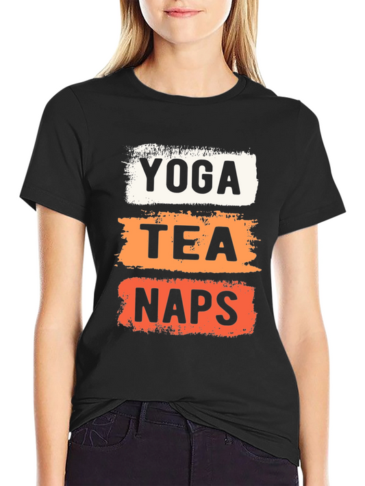 Yoga Tea Naps Graphic T-Shirt - Relaxation Mode