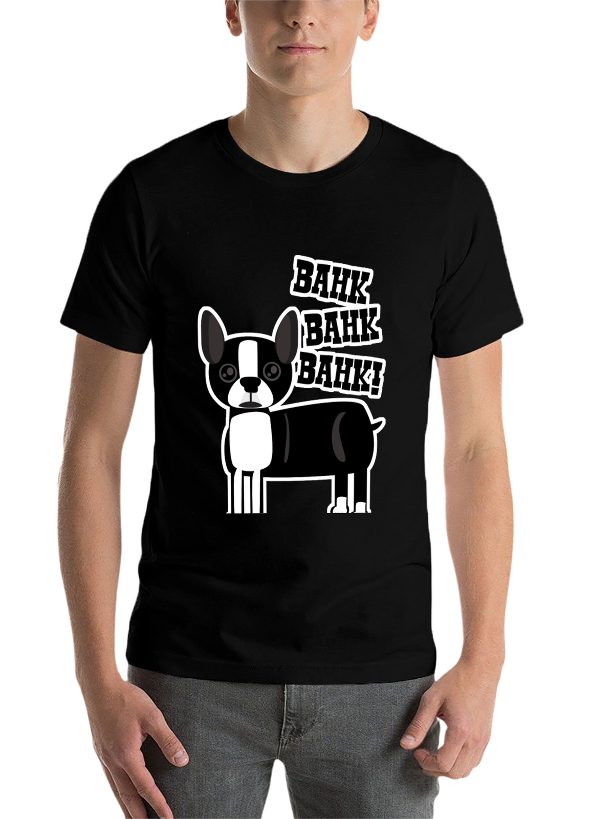 Bahk Dog Graphic Tee - Black