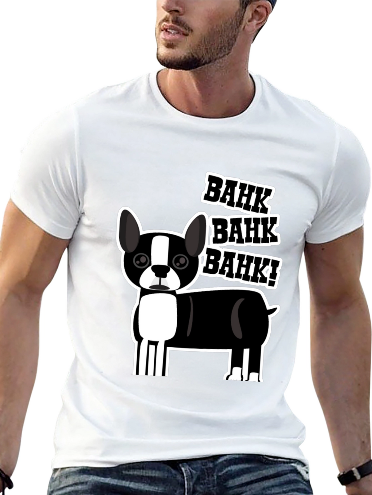 Bahk Dog Graphic Tee - Black
