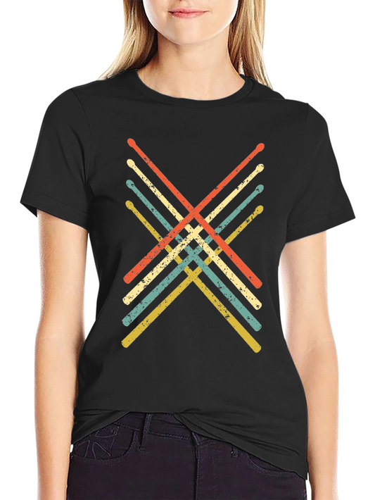 Retro Drumsticks Graphic Tee