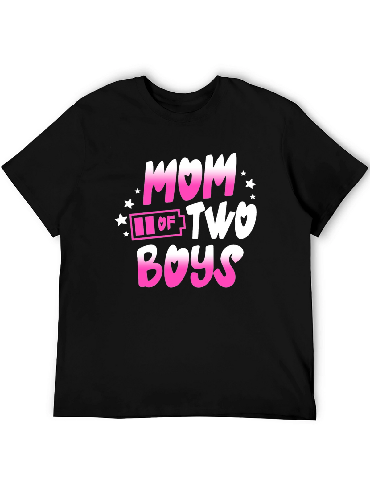 Mom of Two Boys Graphic T-Shirt