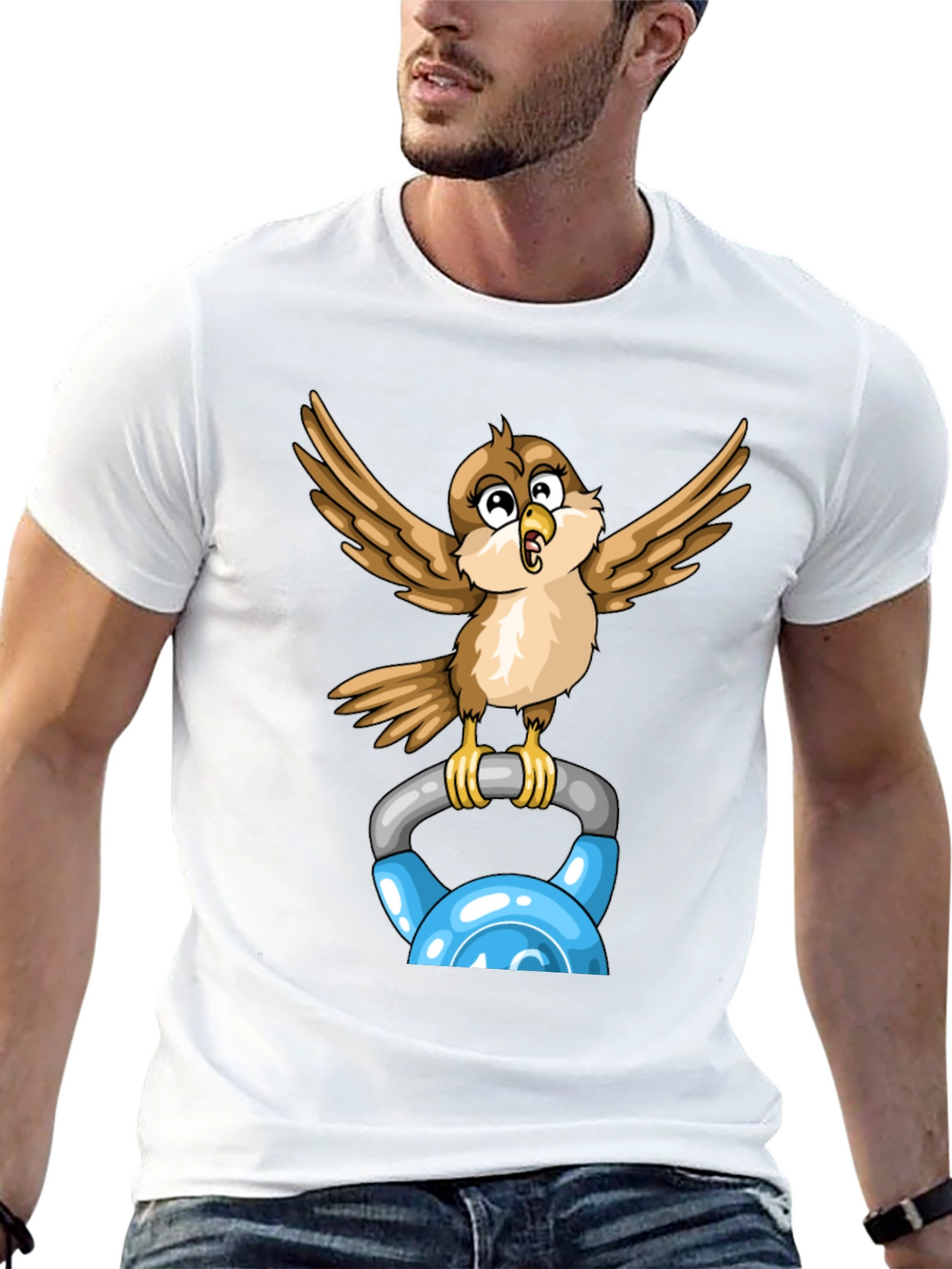 Sparrow Kettlebell Workout T-Shirt
