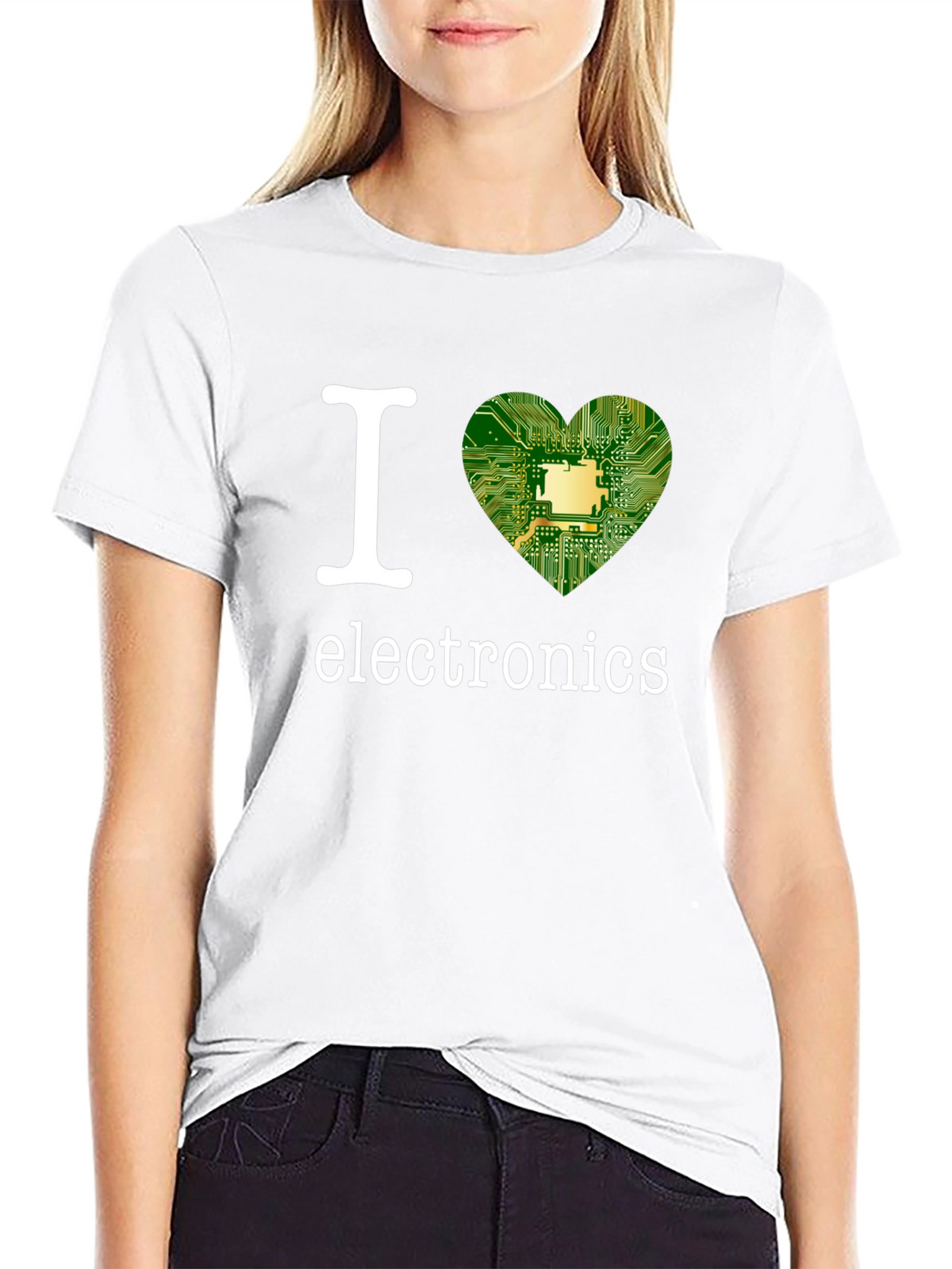 I Heart Electronics Black T-Shirt