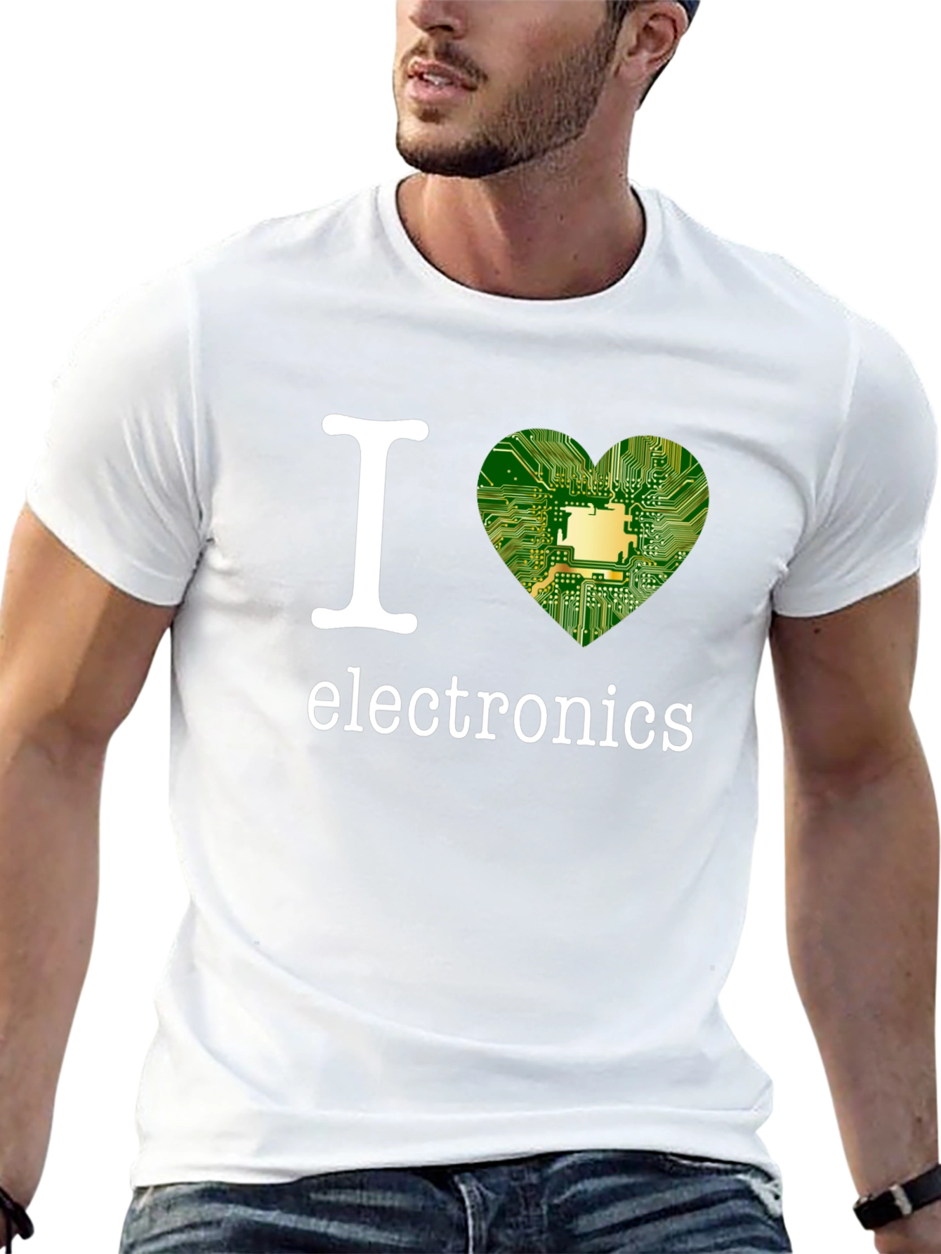 I Heart Electronics Black T-Shirt