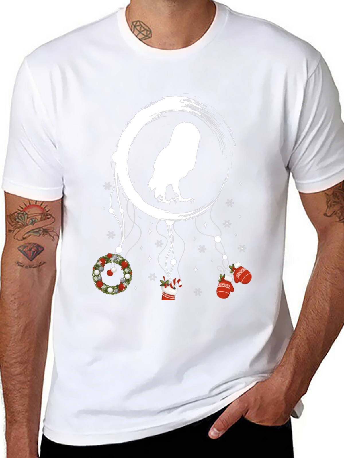 Owl Dream Catcher Christmas T-Shirt